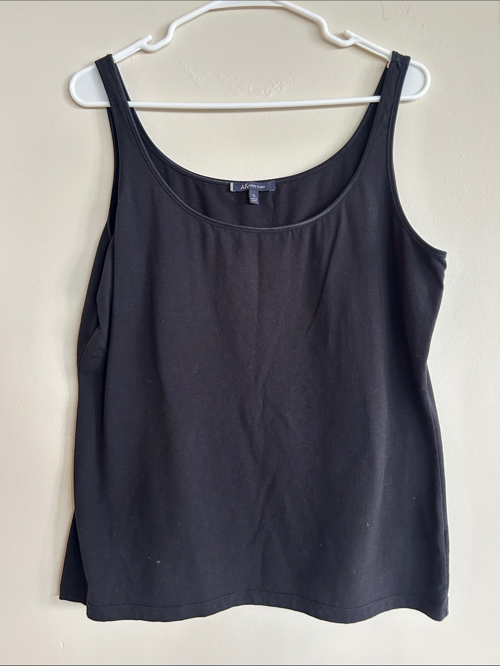 Anne Klein Black Scoop Neck Tank Top